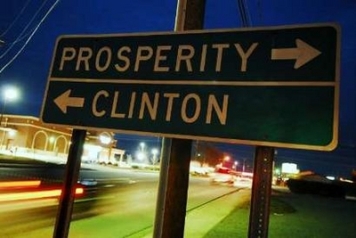 prosperity or clinton sign