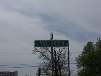 Van Buren Street Sign