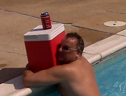 A boy and his cooler