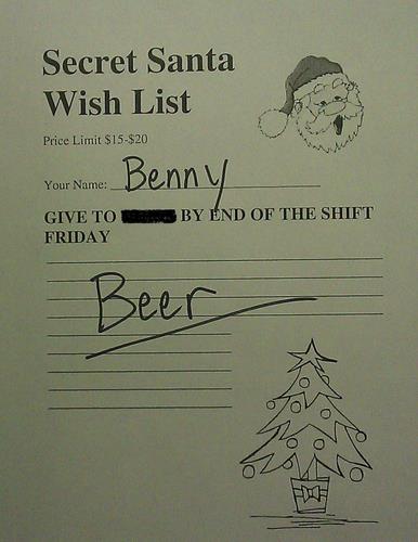 Bennys Christmas Wish List